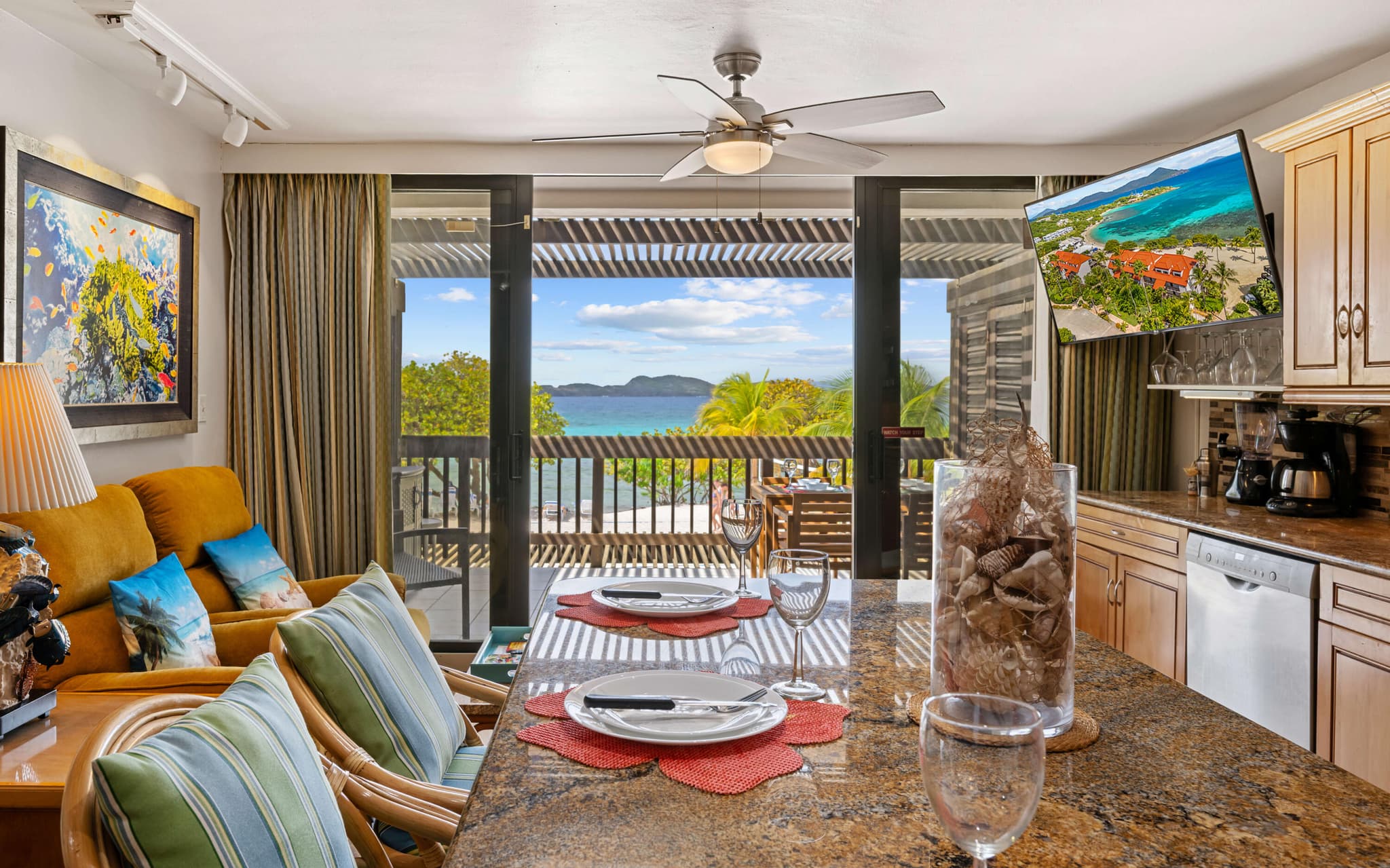 Waterfront Condo at Sapphire Beach Resort & Marina, St. Thomas